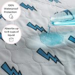 Hygge Sheets Potty Training Bed Pads - 100% Waterproof - Bed Wetting Pads for Twin and Toddler Beds - Reusable, Non Slip and Easy to Change at Night - Must Have for Parents - Rainbow - Image 2